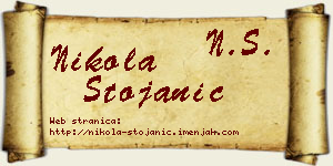 Nikola Stojanić vizit kartica